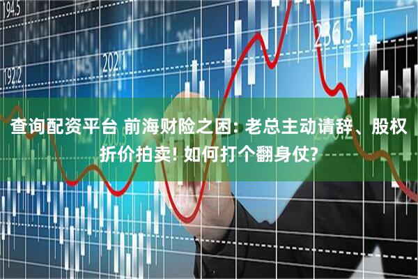 查询配资平台 前海财险之困: 老总主动请辞、股权折价拍卖! 如何打个翻身仗?
