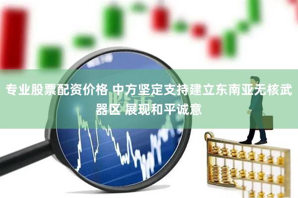 专业股票配资价格 中方坚定支持建立东南亚无核武器区 展现和平诚意